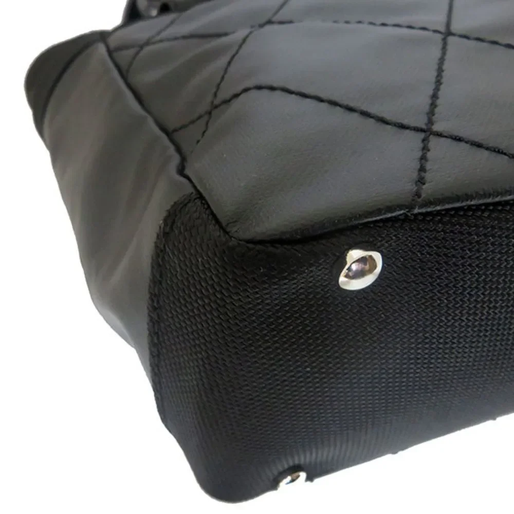 Chanel Tote Bag Paris Biarritz MM Coated Canvas Leather